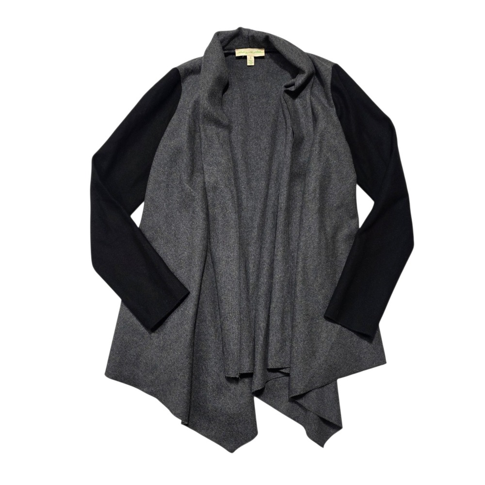 Staring at Stars Open Front Drape Cardigan Womens Small Gray Wool Viscose Blend